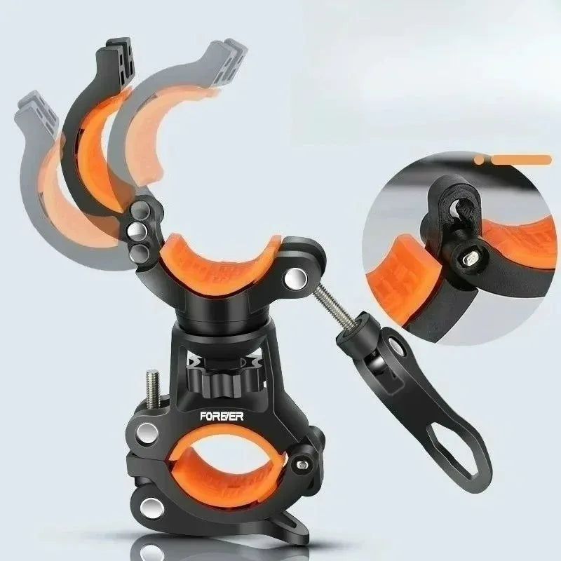 Cycling  Accessories For 360 Degree Bicycle Lamp Holder LED Flashlight Stand Bike Light Bracket Multifunctional Rotatable