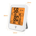 Indoor Digital Temperature Humidity Meter With Stand Magnet Portable House Office Temperature Monitor Thermometer Hygrometer