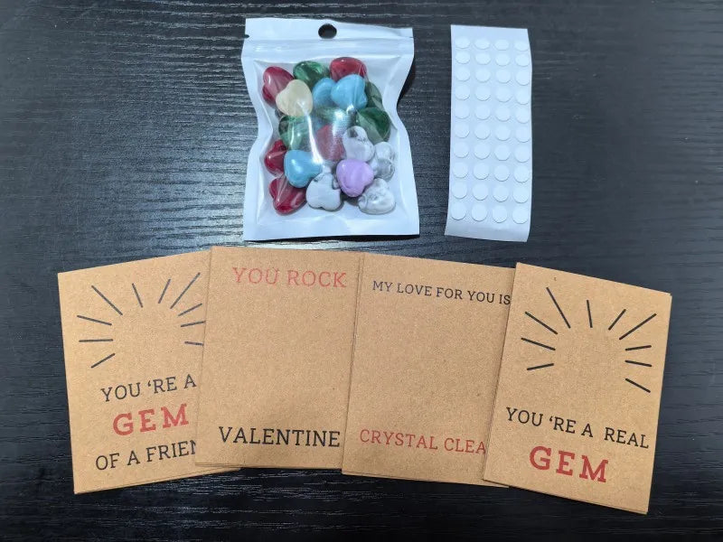 Valentine's Day Cards 24 Pack with Love Hearts,Classroom Exchange Cards for Kids,Romantic Love Notes,Cute Gift for School Party,