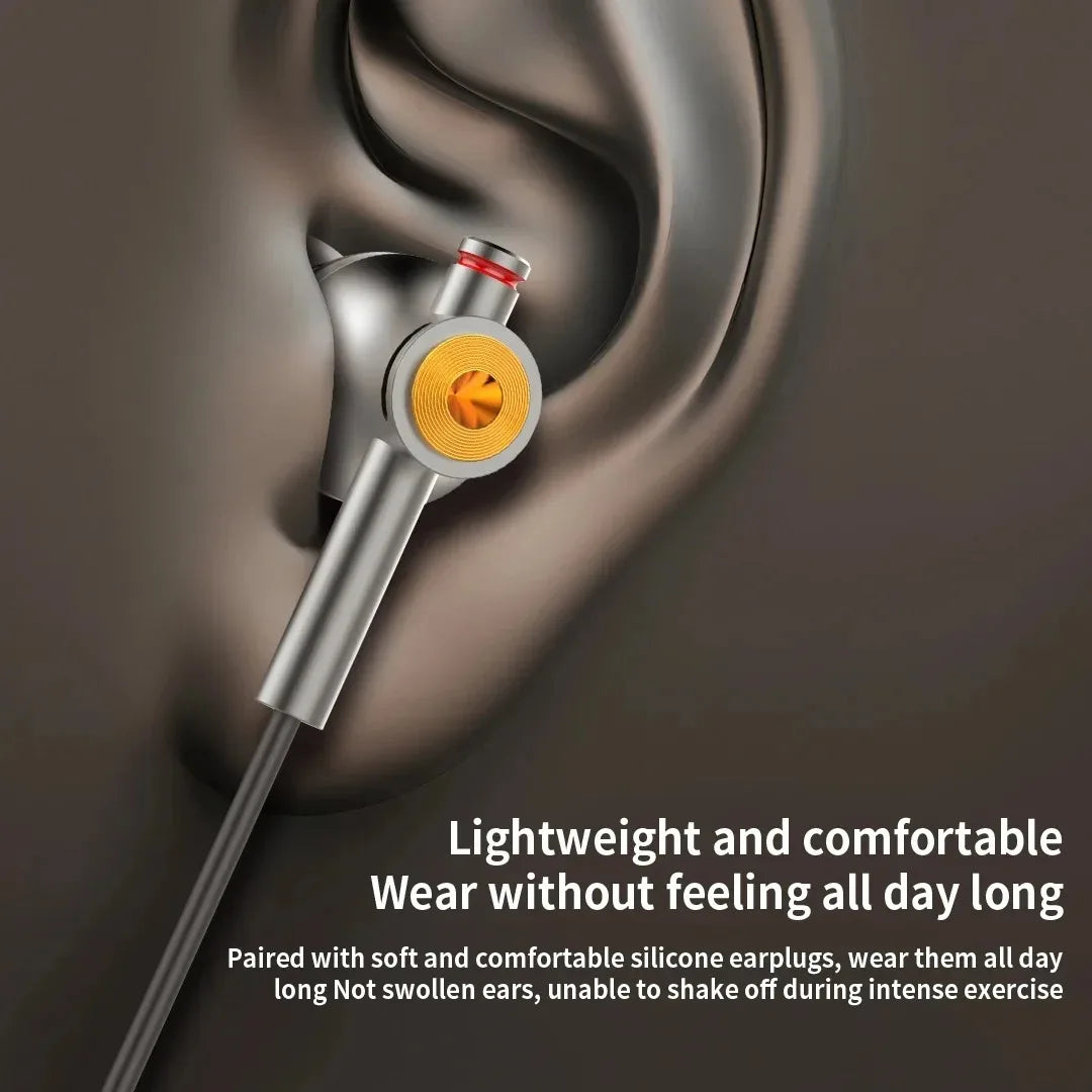 Wired In‑Ear Headphones with USB‑C & 3.5mm Dual Port, Dolby Audio Noise‑Reduction Earbuds, Portable Gaming & Music Earphones