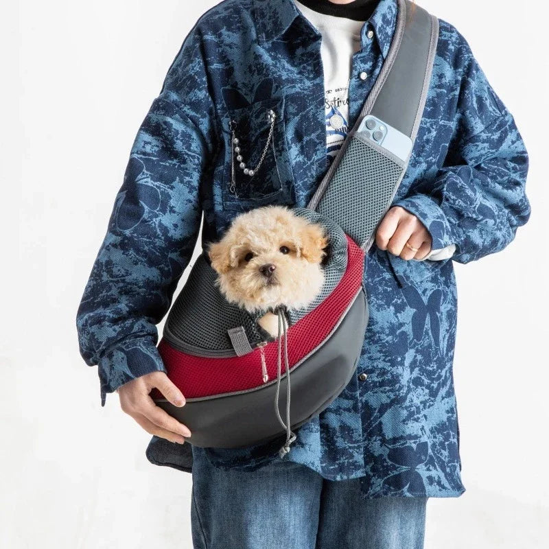 2026 Pet Cat Dog Carrier Backpack Travel Tote Shoulder Bags Mesh Sling Carry Pack Pet Carrying Supplies Crossbody Shoulder Bag