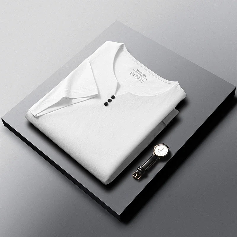 Mens Henley Neck T Shirts Short Sleeve Casual Soft Breathable Comfortable Fashion Tops for Men Daily Wear Summer Streetwear