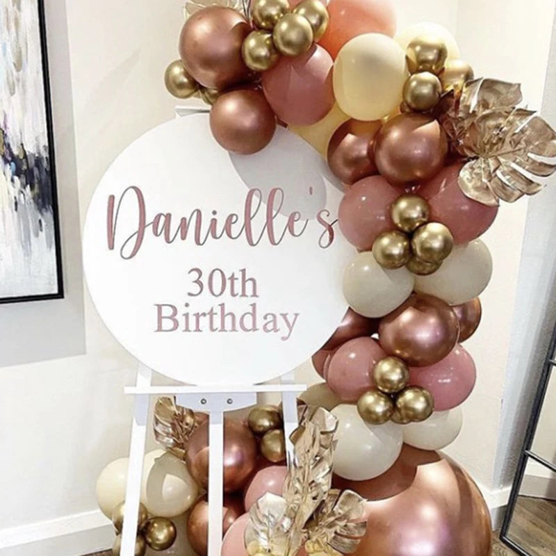 Round Baby Shower Welcome Sign 35cm KT Board Personalited Custom Welcome Sign for Wedding Birthday Baby Shower Party Decorations