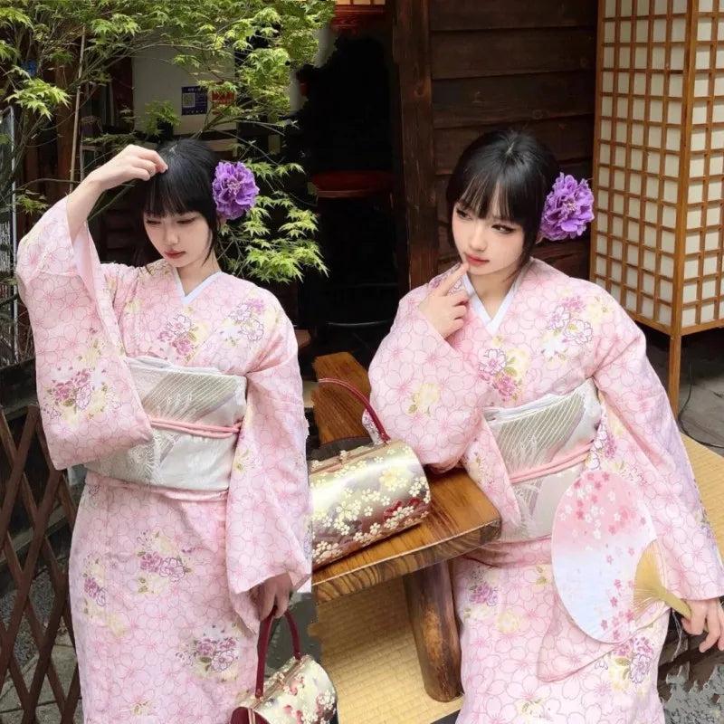 Girl Dress Yukata Women Clothing Fashion Photography Clothes Ethnic Style Stage Japan Kimono Cosplay Performance Costumes