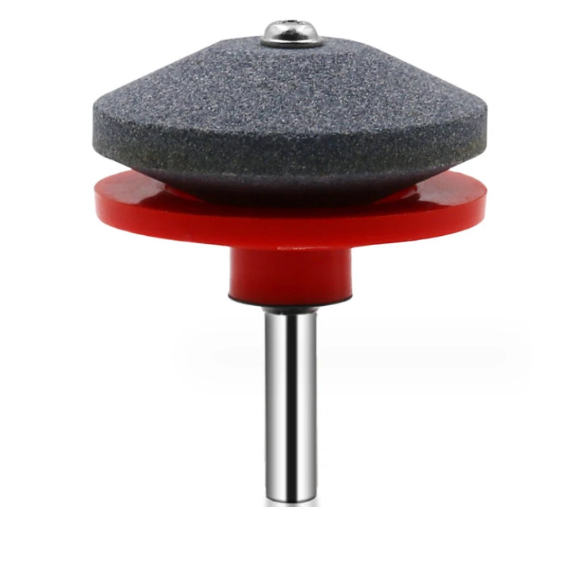 50mm Lawn Mower Sharpener Blade for Power Hand Drill Knife Sharpening Stone Grindstone Grinding Tool Garden Whetstone Sander