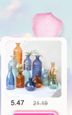 a collection of colorful flower glaze ceramic vases in various shapes and translucent hues of blue amber and green for home decor