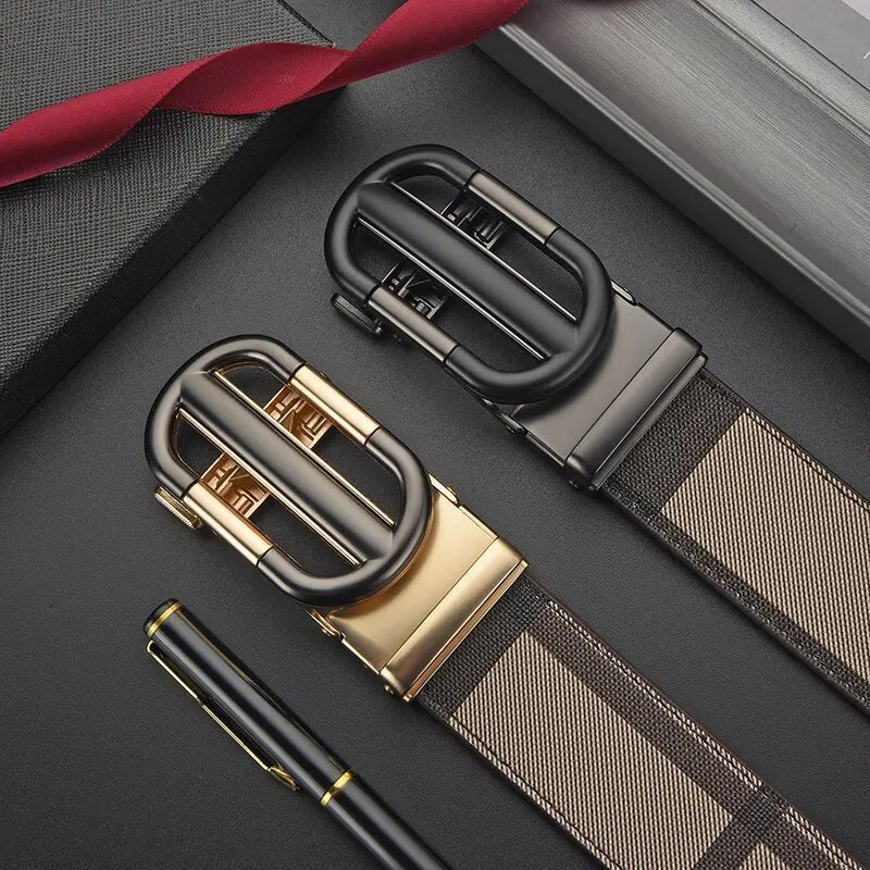 Luxury Brand Men Belt High Quality Leather Business Designer famous Belts for men Jeans Strap Male Metal Buckle belt