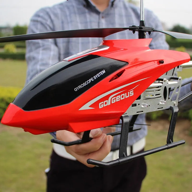 Super large high quality remote control aircraft drop resistant helicopter charging toy model drone aircraft