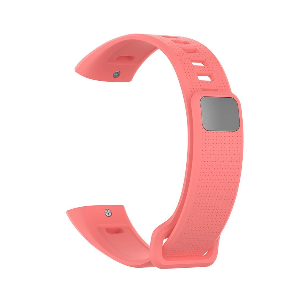 Bracelet de suivi de la condition physique en silicone rose pour Huawei Band 2 Pro, bracelet à poignet, avec finition mate et texture perforée, conçu pour la sangle de bracelet Huawei Band 2 Pro