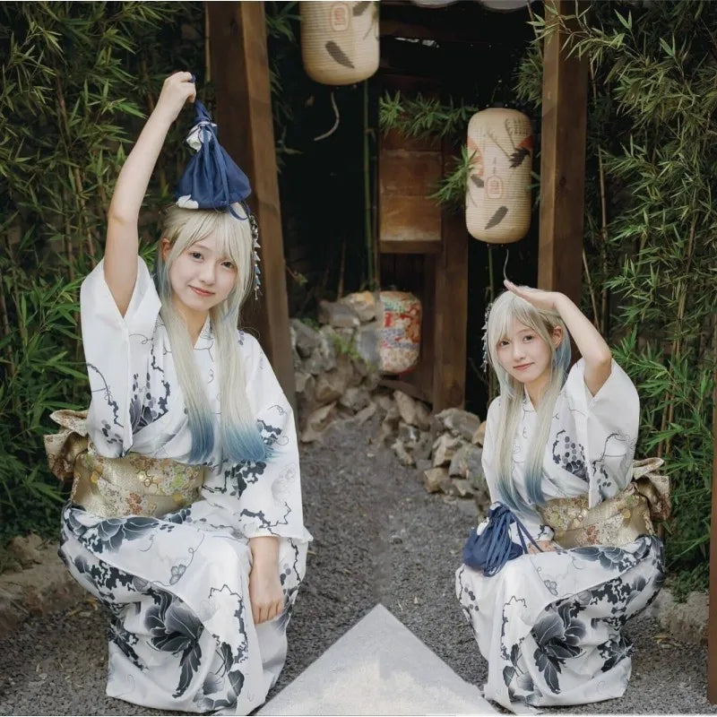 Girl Dress Yukata Women Clothing Fashion Photography Clothes Ethnic Style Stage Japan Kimono Cosplay Performance Costumes