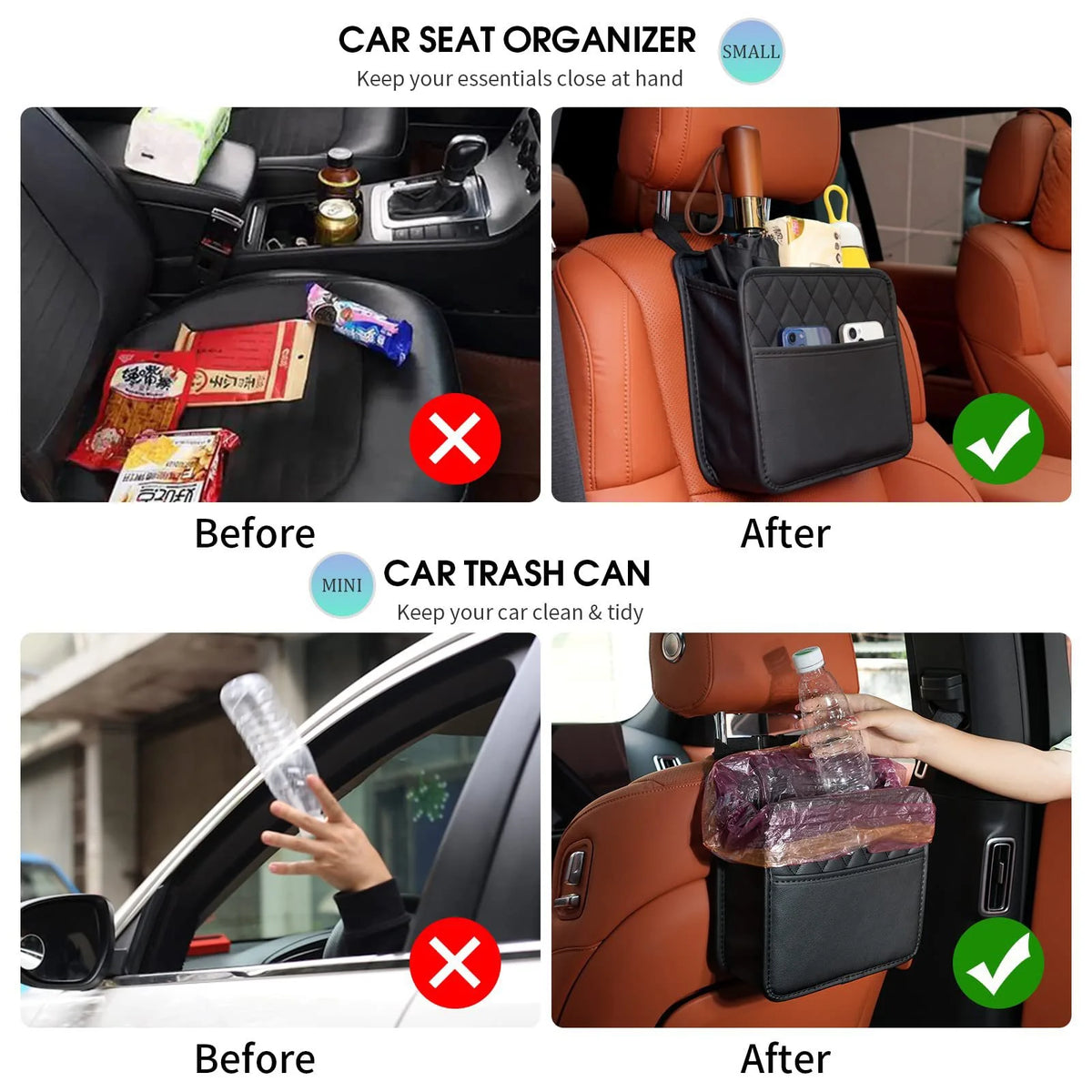 Car Backseat Large Capacity Storage Bag Protectors for Trip Kids Travel Multi Hanging For Aiways U5 PRO U6 U7 Accessories