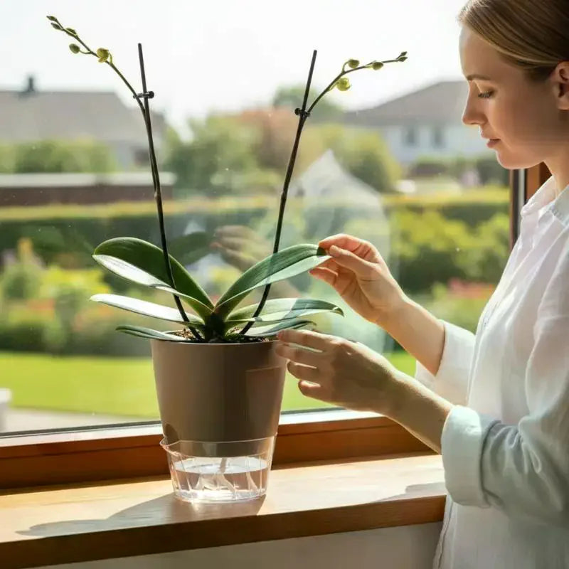 Self Watering Plant Pots Indoor Modern Plastic Planters For Orchid Succulent Herb Flower Home Office Decor
