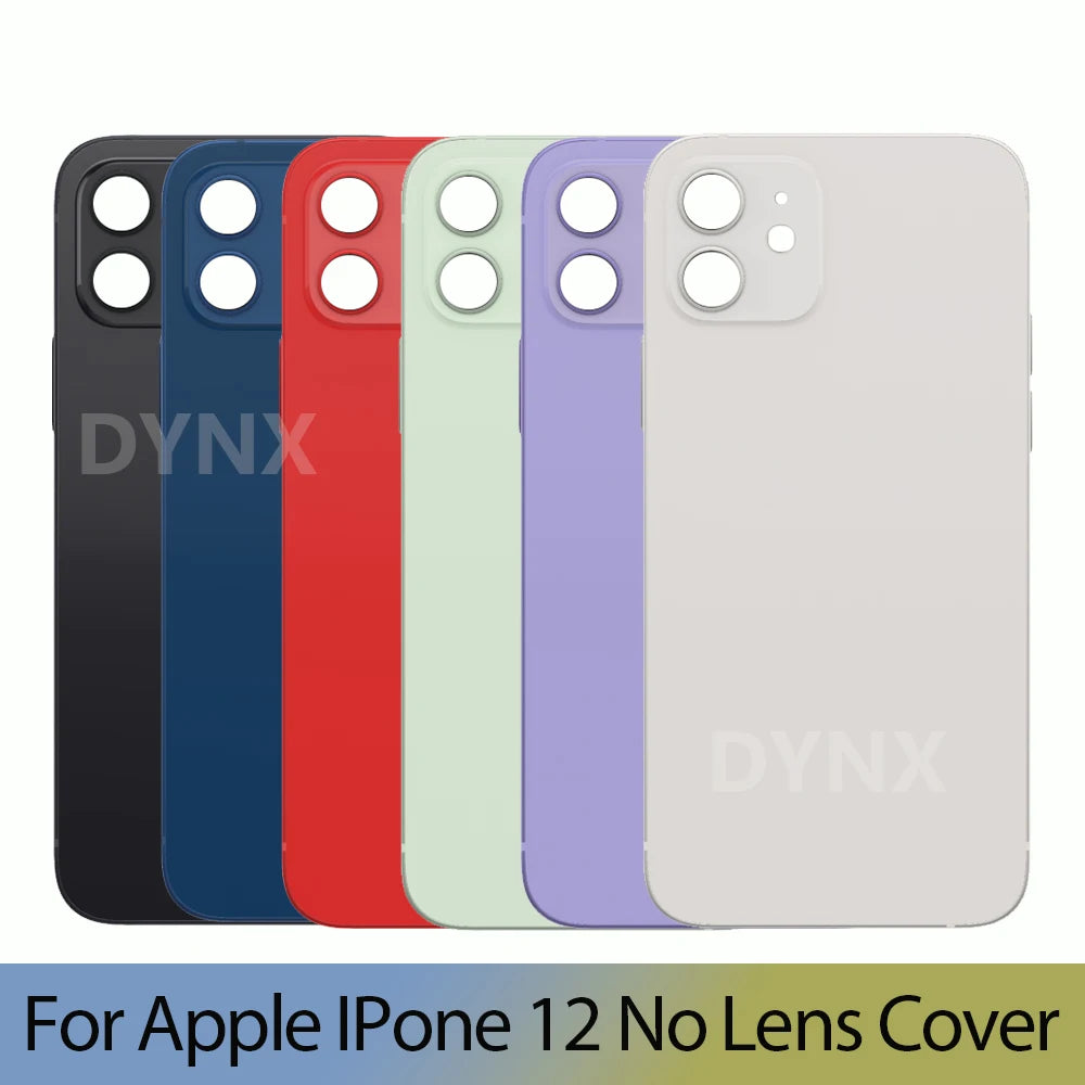 New Back Cover for iPhone 12 Battery Cover Door Housing Replacement Part, for No Lens Bettery Back Cover Case
