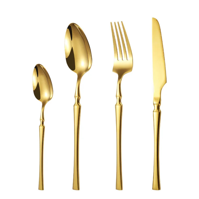 Judaica Dinnerware Set Stainless Steel Steak Knife Fork Coffee Spoon Teaspoon Flatware Dishwasher Safe Kitchen Tableware