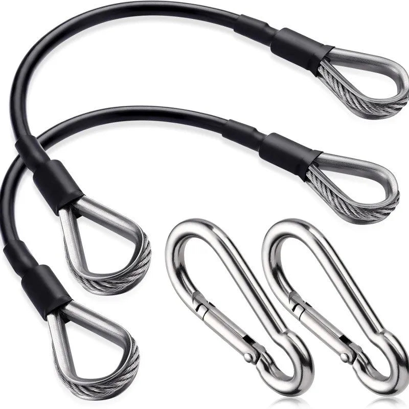 1/2Pcs 25cm Gym Cable Extension Compatible with Bowflex Home Gym Accessories for LAT/Tricep Pull Down and Leg Extensions Machine