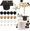 Graduation Cake Toppers Graduations Cap Congrats Grad Cake Decorations for 2026 High School College Senior Graduation Supplies