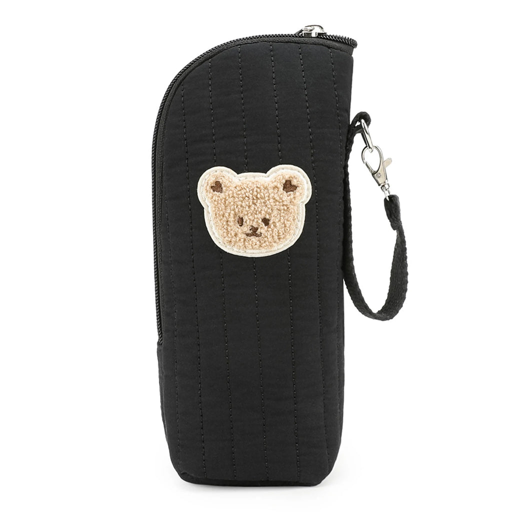 Baby Milk Bottle Warmer Bag,Plush Cartoon Bear Insulated Bag For Outdoor Travel Camping,Newborns Essential Travel Geared