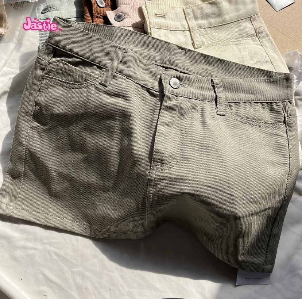 Casual Women Blue Denim Mini Skirts Summer Vintage High Waist Pockets A-line Skirts Female Y2k Streetwear Slim Bottoms 2024