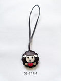 New Leather Pendant Keychain, Jewelry, Luggage, Small Pendant for Car Tie Sheep, Cute Keychain.