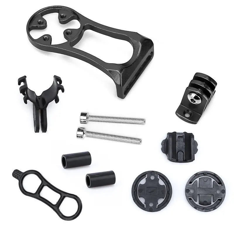 MTB Road Bike Accessories Bike Computer Mount Handlebar Extension Bracket GPS Cycling Computer Holder with Light Mount