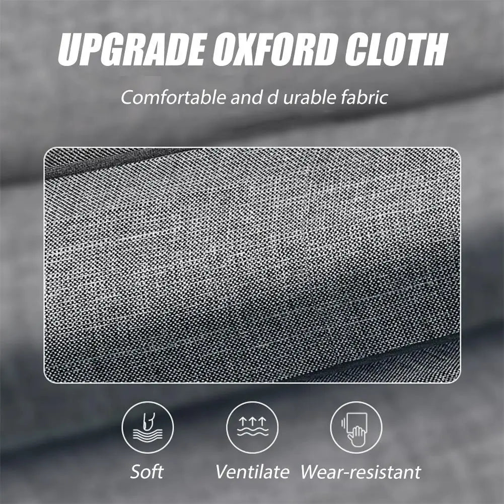 Schubladen-Organizer-Box für Unterwäsche und Socken aus aufgewertetem Oxford-Stoff in Grau mit angenehmer und strapazierfähiger strukturierter Webart