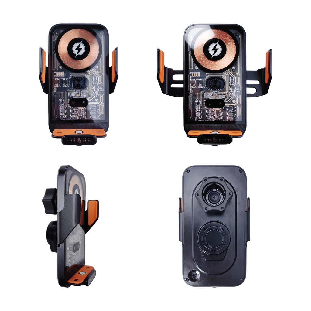 Car Phone Holder Wireless Charger Mobile Phone Holder Intelligent Infrared Air Vent Clip Mount Car Charger Universal Automotive