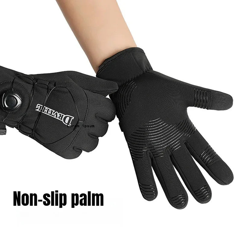 Winter Warm Gloves for Men Women Extended Thickened Windproof and Waterproof Sports Touchscreen Skiing Cycling Gloves