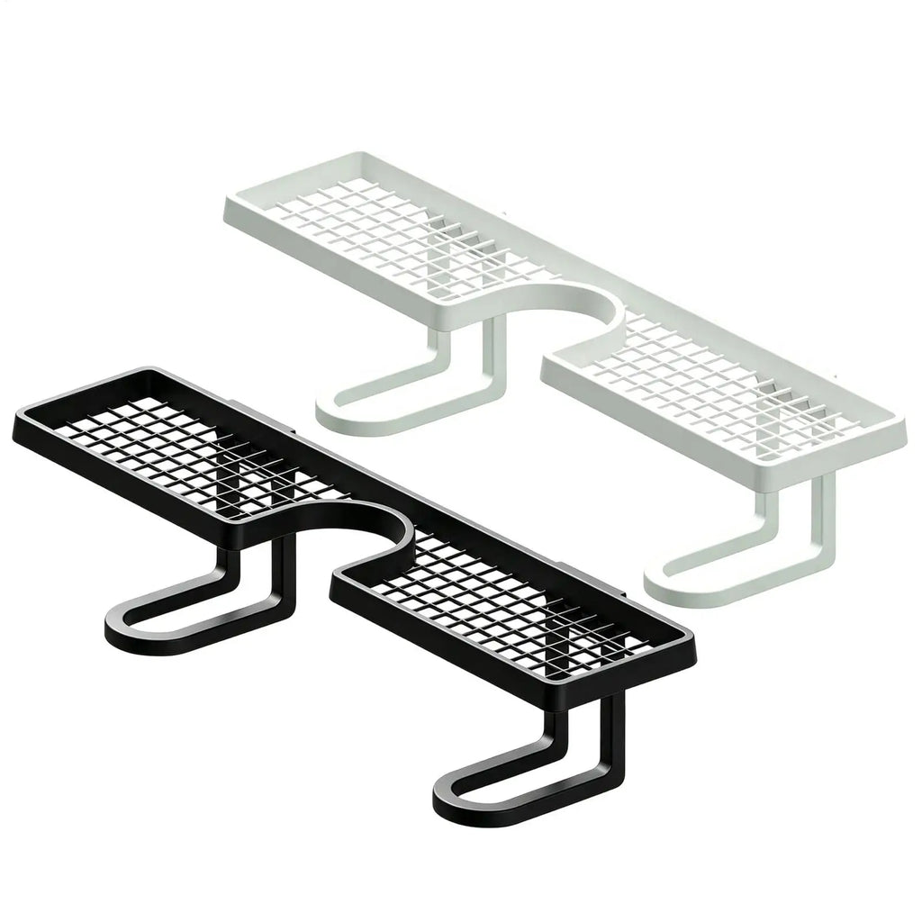 Bathroom U-Shaped Rack Wall Mount Floating Shelf Over Sink Organizer Wash Basin Rack Punch-Free Storage Accessories