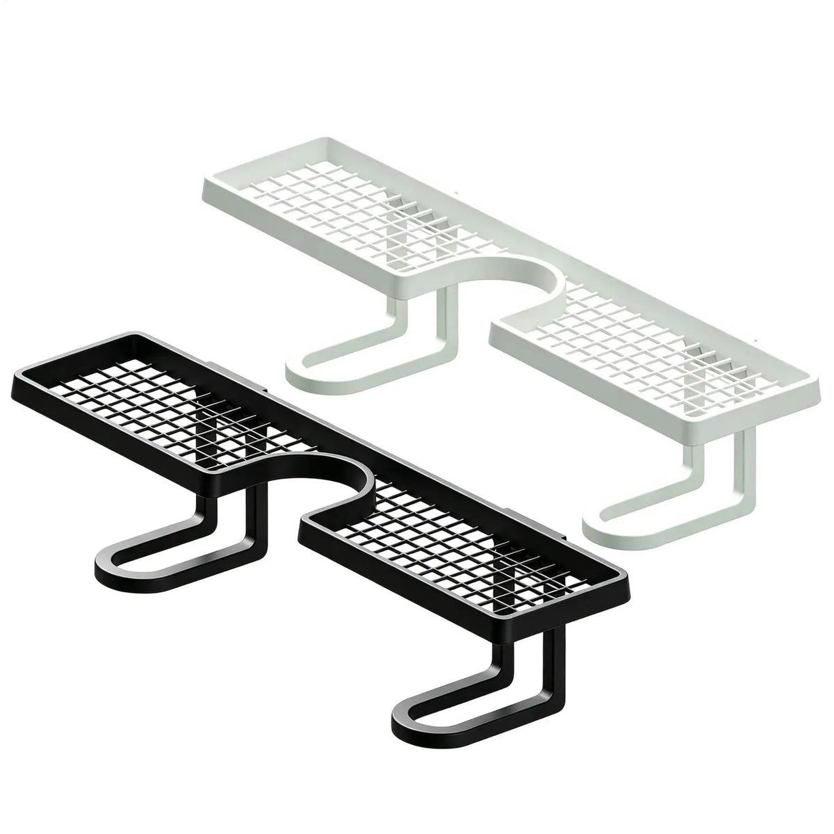 Bathroom U-Shaped Rack Wall Mount Floating Shelf Over Sink Organizer Wash Basin Rack Punch-Free Storage Accessories