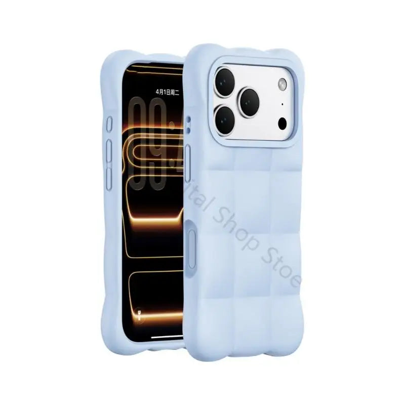 96BA Rounded Square Phone Cover With Covered Controls And Inner Layer for Phone 17