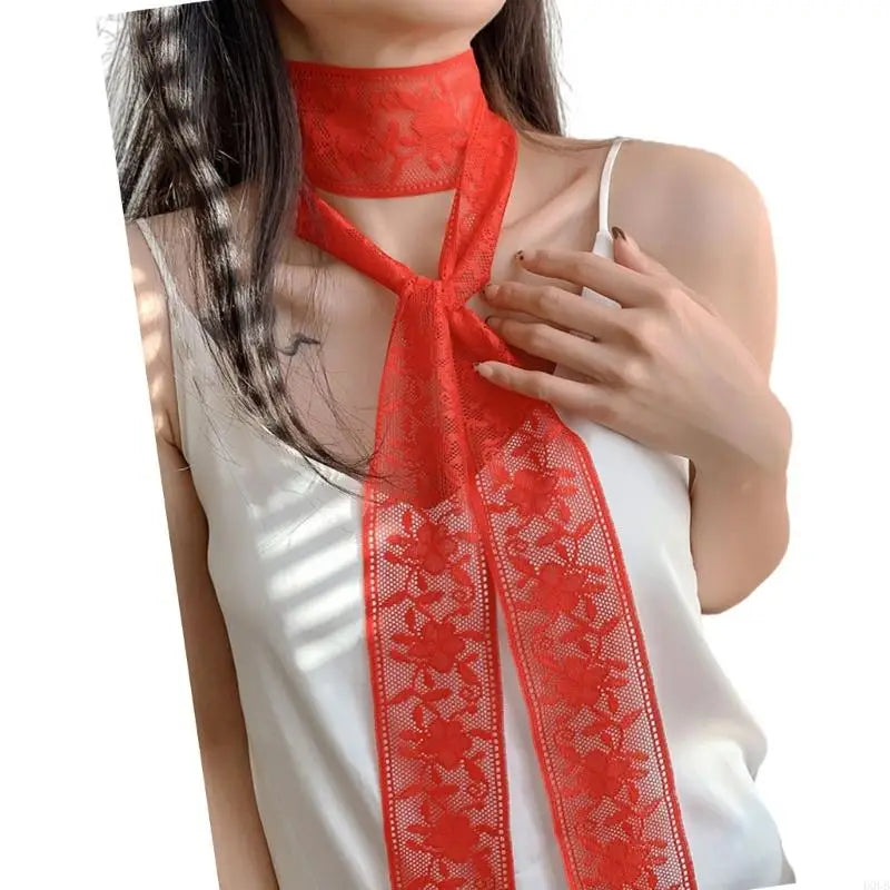 Fashionable Lace Wrap Evening Party Scarves Daily Commute Soft Neckerchief for Fashionable Women
