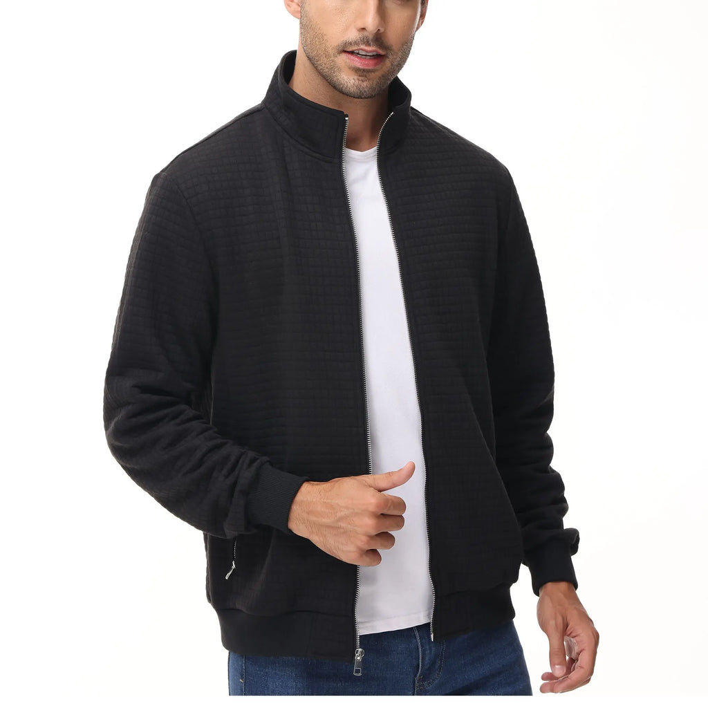 Men's Casual Jacket Coats Zip-up Fashion Streetwear Coat Sweatshirt Jackets Standing Collar Clothing