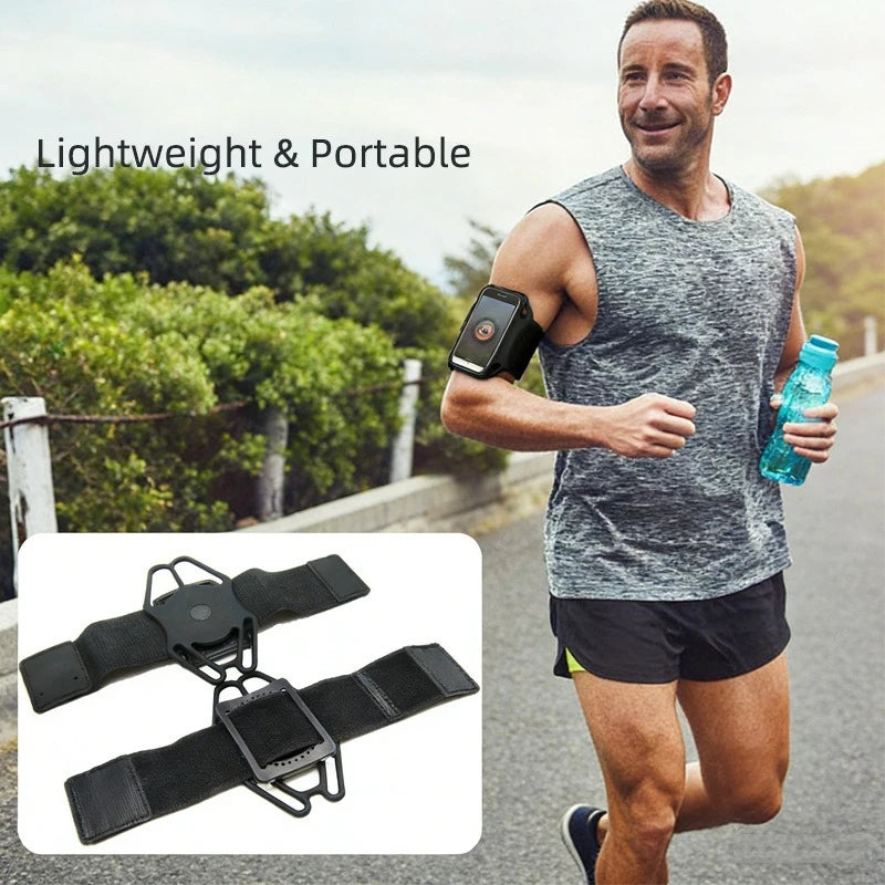 Sports Phone Wristband for Running Cycling Adjustable Fitness Phone Holder Breathable Outdoor Strap for Live Broadcast Exercise