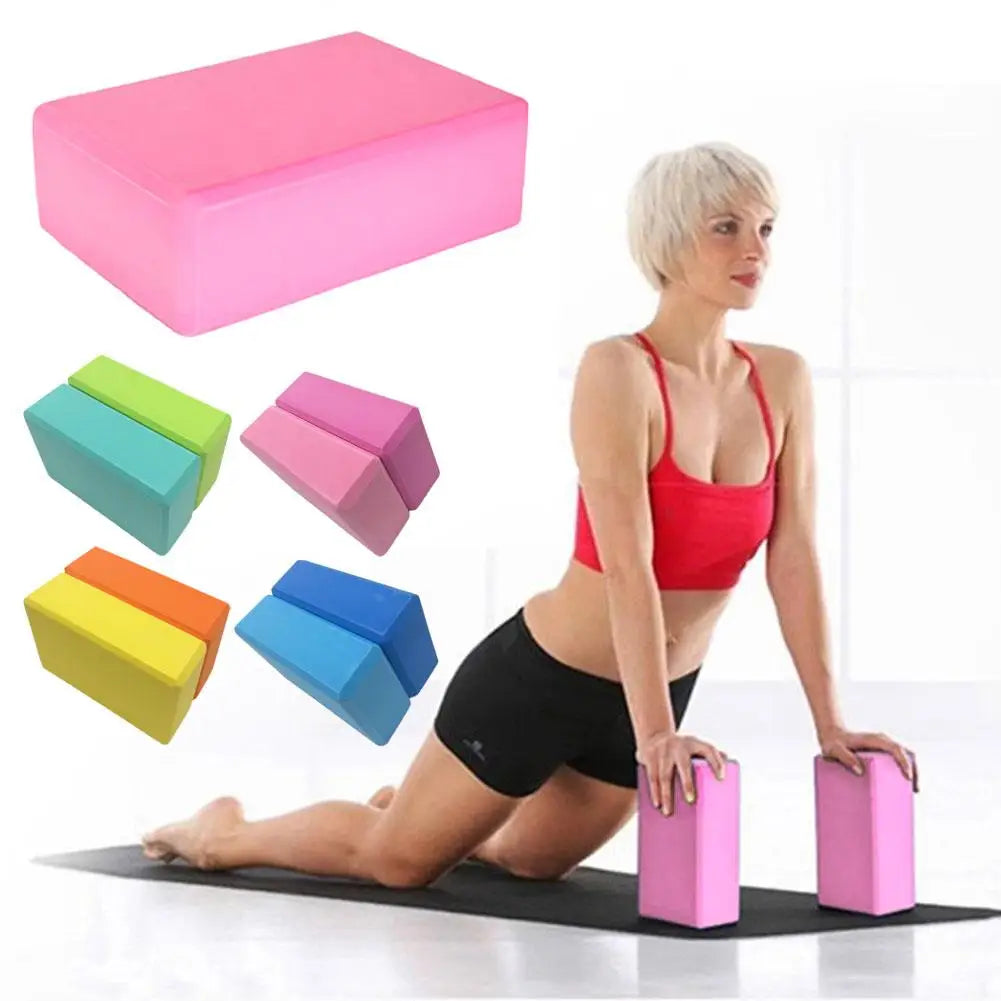 Yoga Blocks Gym Foam Brick Pilates Training Fitness Bolster Pillow Cushion Body Shaping Building Cubes Stretching Equipment