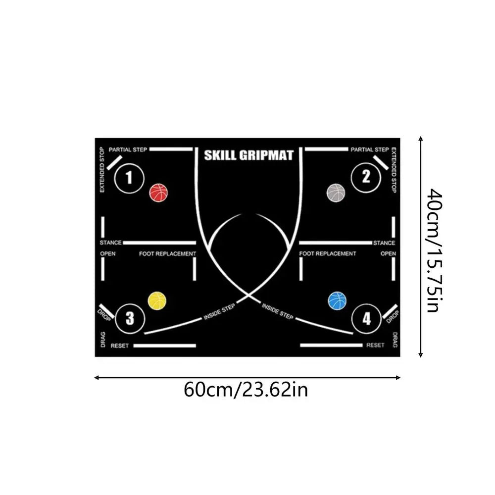 Anti-Slip Basketball Dribble Training Mat Portable Sports Training Gear for Kids Adults Athletes Basketball Practice TrainingAid