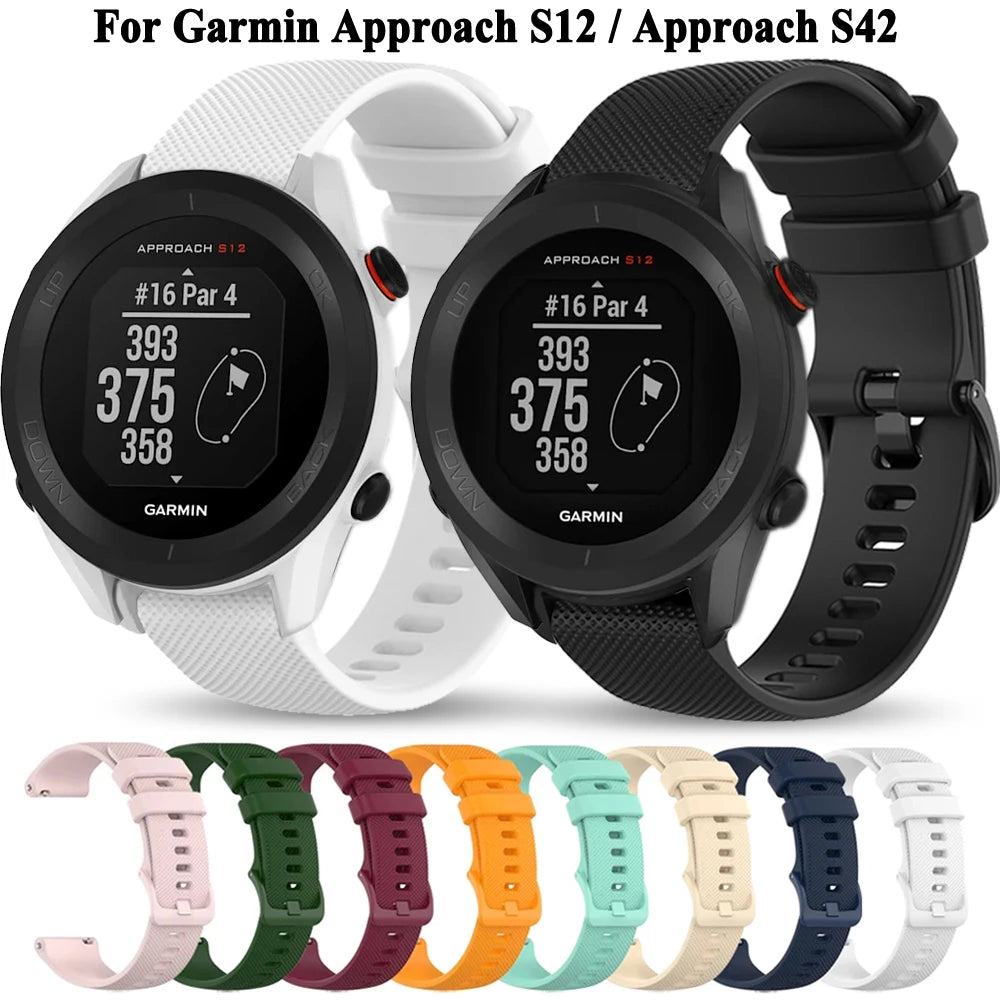 Smartwatch Watch Strap Band Bracelet For Garmin Approach S12/S42 Vivoactive 5 3 Forerunner 165 55 Watchband Wristband Accessory