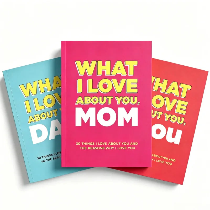 Parent-child emotional exchange Father's Mother's Day sincere questions, Dad, Mom, you, friends, 30 reasons why I love you.