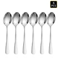6/16/24pcs Silver stainless steel cutlery Western round handle knifefork and spoon cutlery set suitable for family dinner hotel