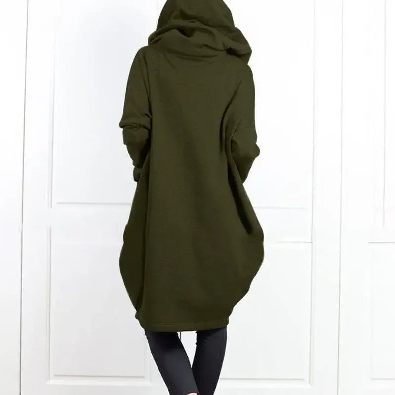 Autumn and Winter Thick Hoodies Warm Cold Streetwear Female Top E Novelty Basic New In High Quality M Women's Hooded Sweatshirts