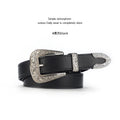 A men's and women's all-purpose european-style retro belt casual buckle belt