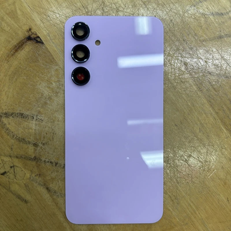 For SAM Galaxy A55 5G A556 Phone Housing Glass Cover Battery Case Back Cover Rear Door Lid Panel Camera Lens