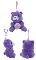 Care Bears 12cm Sitting Pose Plush Cute Bag Pendant Kawaii Stuffed Toy Car Charm Soft Doll Decor Ideal Birthday Holiday Gift