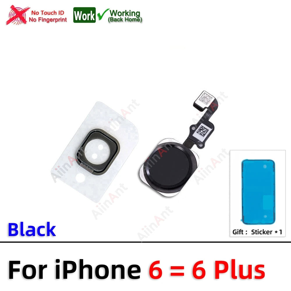 Waterproof Sticker + Flex For iPhone 7 8 6 6s Plus SE 2020 2022 2 3 Return Back Home Button Flex Cable Phone Parts
