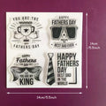 Father's Day & Birthday Clear Stamps Set Sentiment & Party Element Stamps for Card Making, Scrapbooking Wedding & Celebration DI