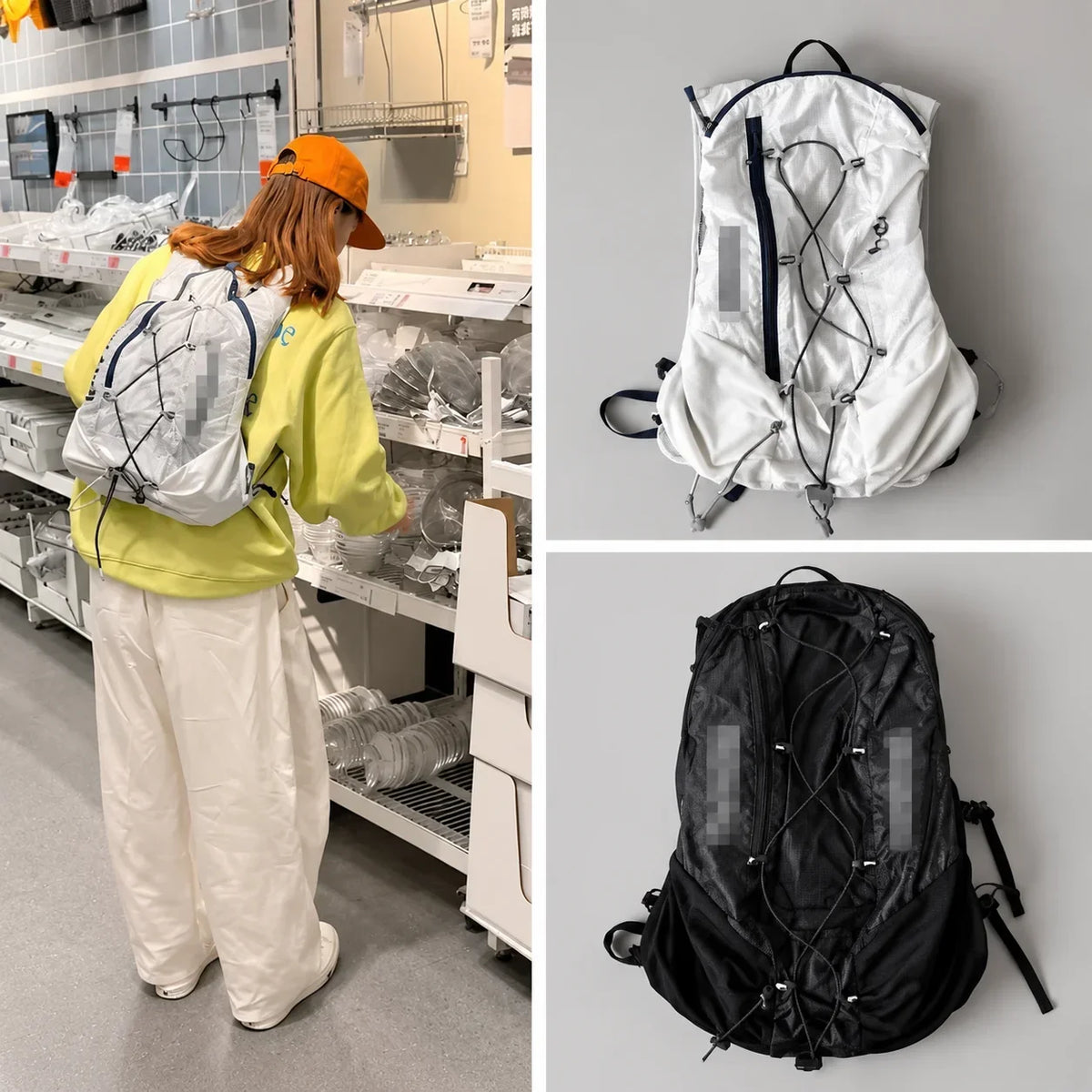 Ultra-lightweight outdoor functional hiking camping and mountaineering water-resistant large-capacity backpack for men and women