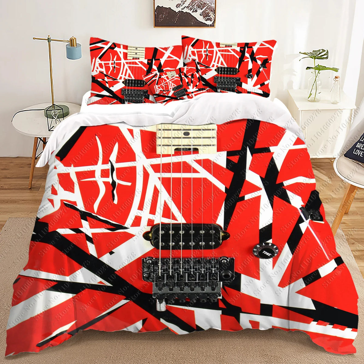 New Singer Eddie Van Halen Bed Sheet Set Bedding Set Single Twin Full Queen King Size Bed Set Adult Kid Bedroom Duvet Cover Sets