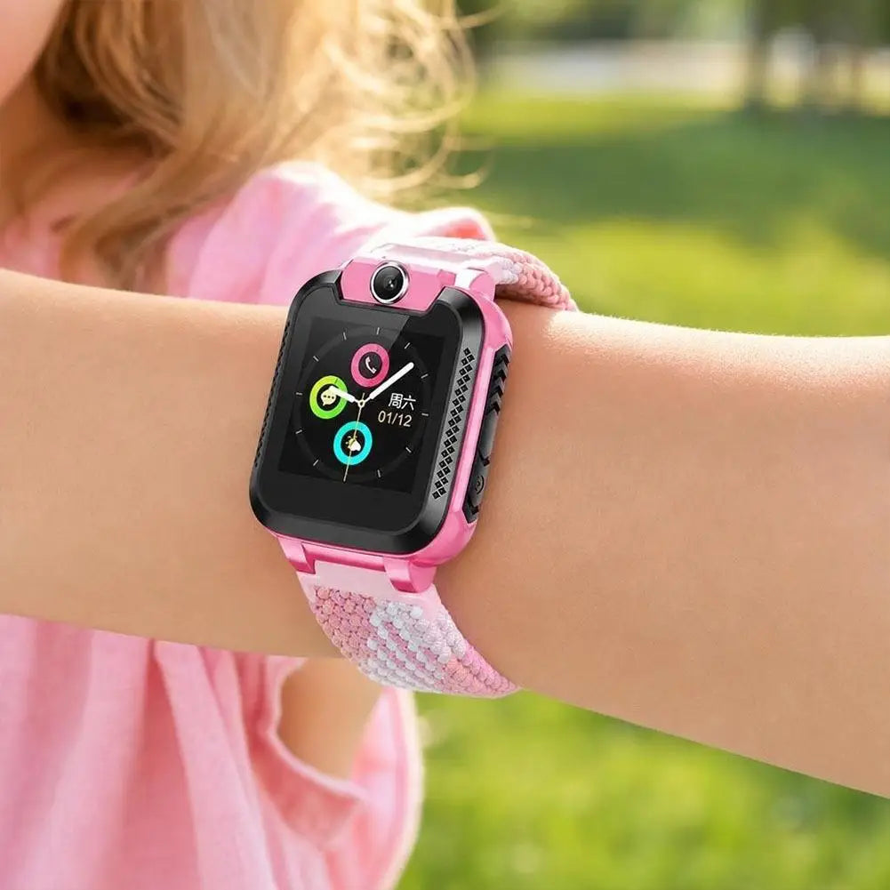 15 16 17mm Magnetic Nylon Watch Band for Xiaomi Redmi Mitu Xiaoxun Readboy 360 Kids Smartwatch Breathable Braided Strap