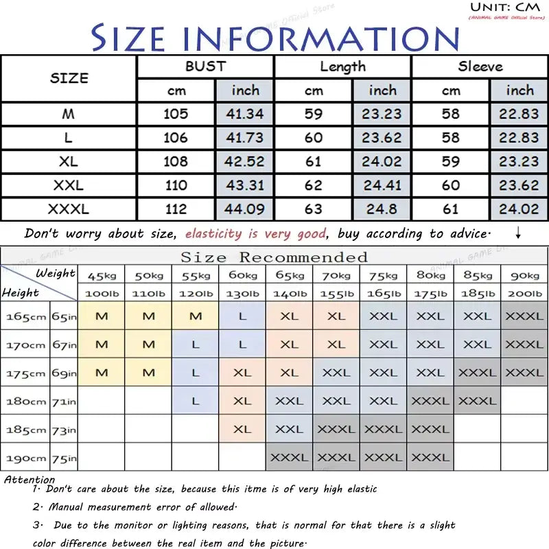 Tableau d’informations sur la taille pour un pull-over homme à col zippé au quart, coupe slim, en maille extensible très élastique, indiquant les mesures en centimètres et en pouces, avec une taille recommandée en fonction du poids et de la taille pour les tailles M à XXXL.