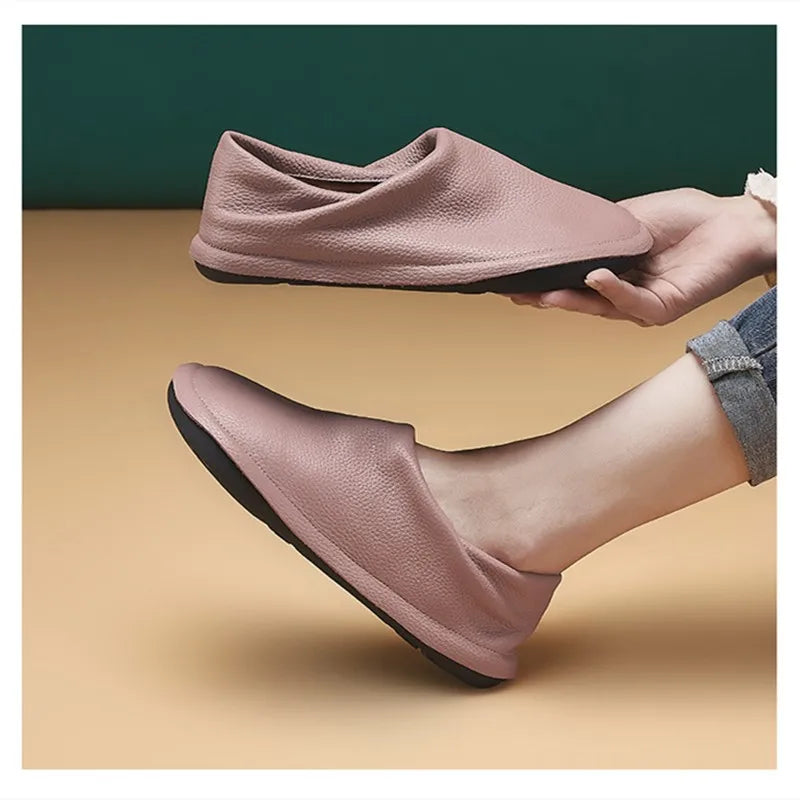 Women's Leather Shoes, Top-grade Cowhide,2026new Style, Flat Shoes, Women's Mother's Shoes Women Work Shoes Comfortable for Work