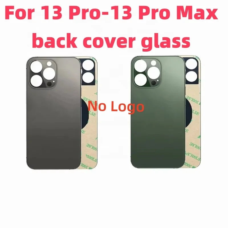 Back Glass For iPhone 13Pro-13 Pro Max Back Cover Glass Fast Replacement   Housing Battery Cover Big Hole Rear Glass with  glue